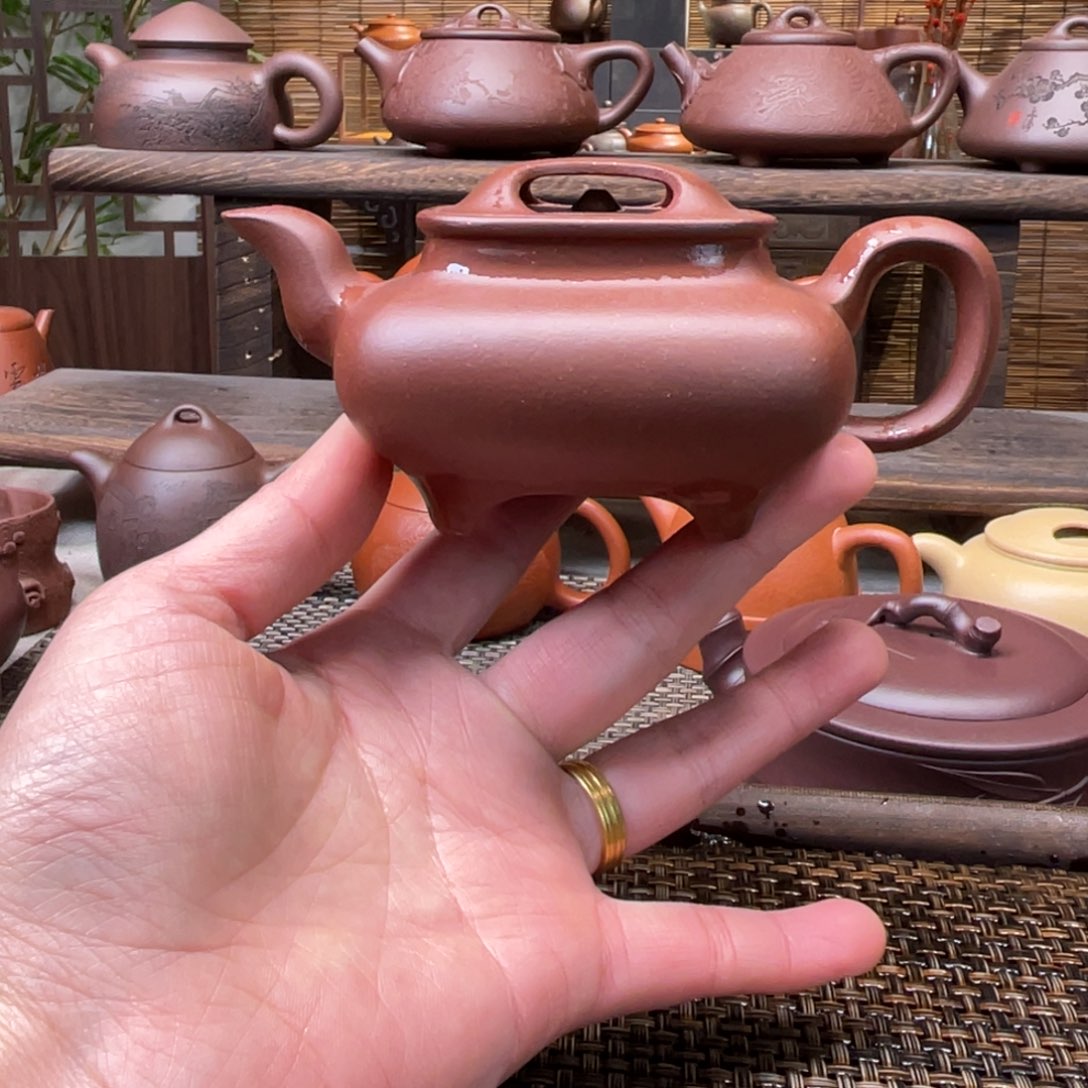 紫砂茶壶宜兴原矿紫砂手工制170全