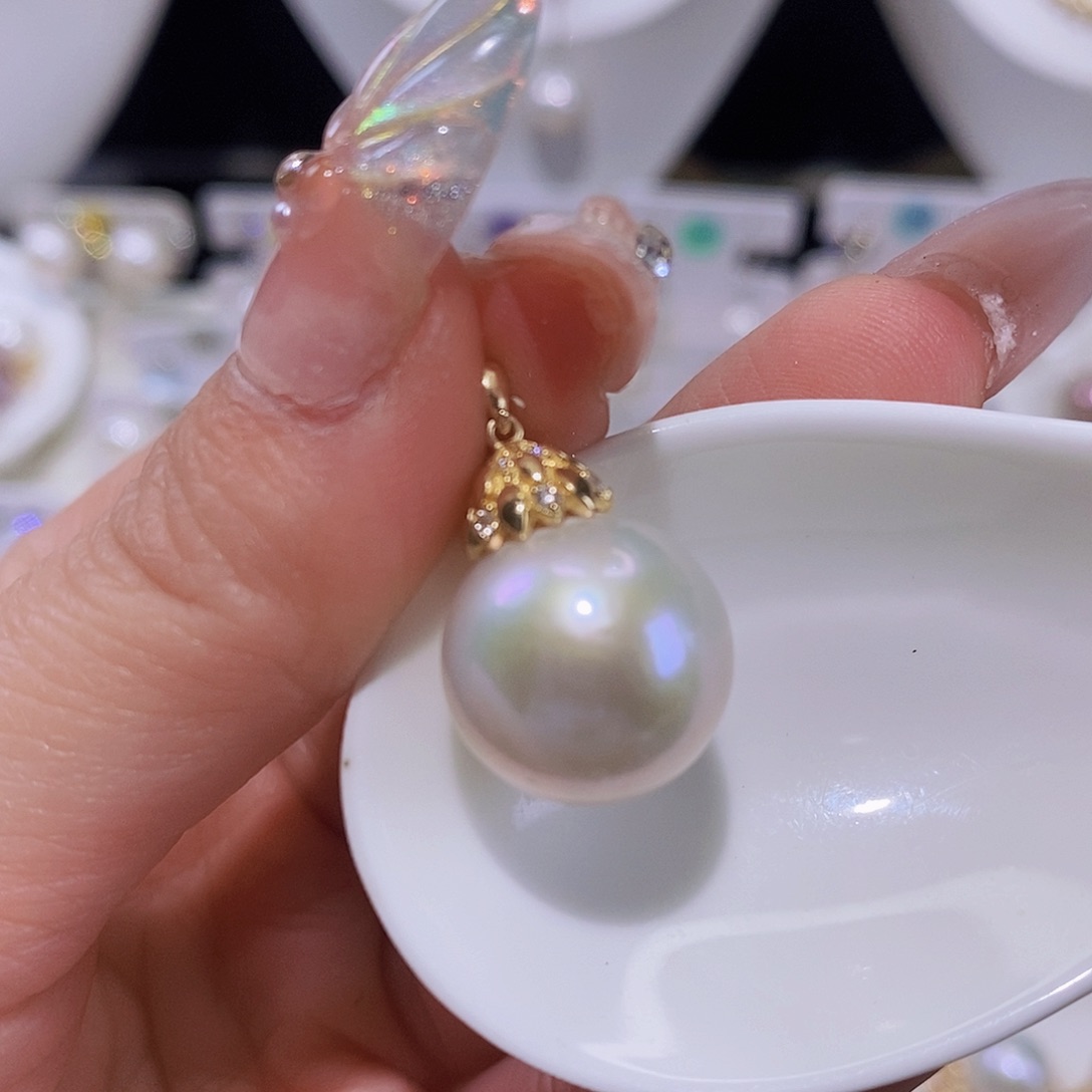 淡水珍珠颈饰银S925镶嵌✨****✨