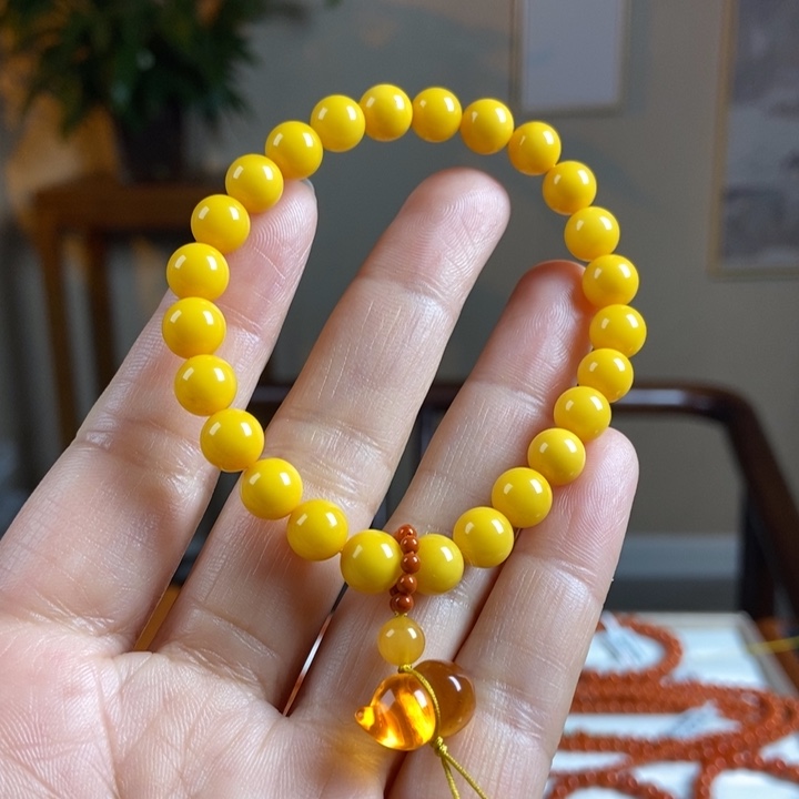 琥珀手链未镶嵌蜜蜡手串7