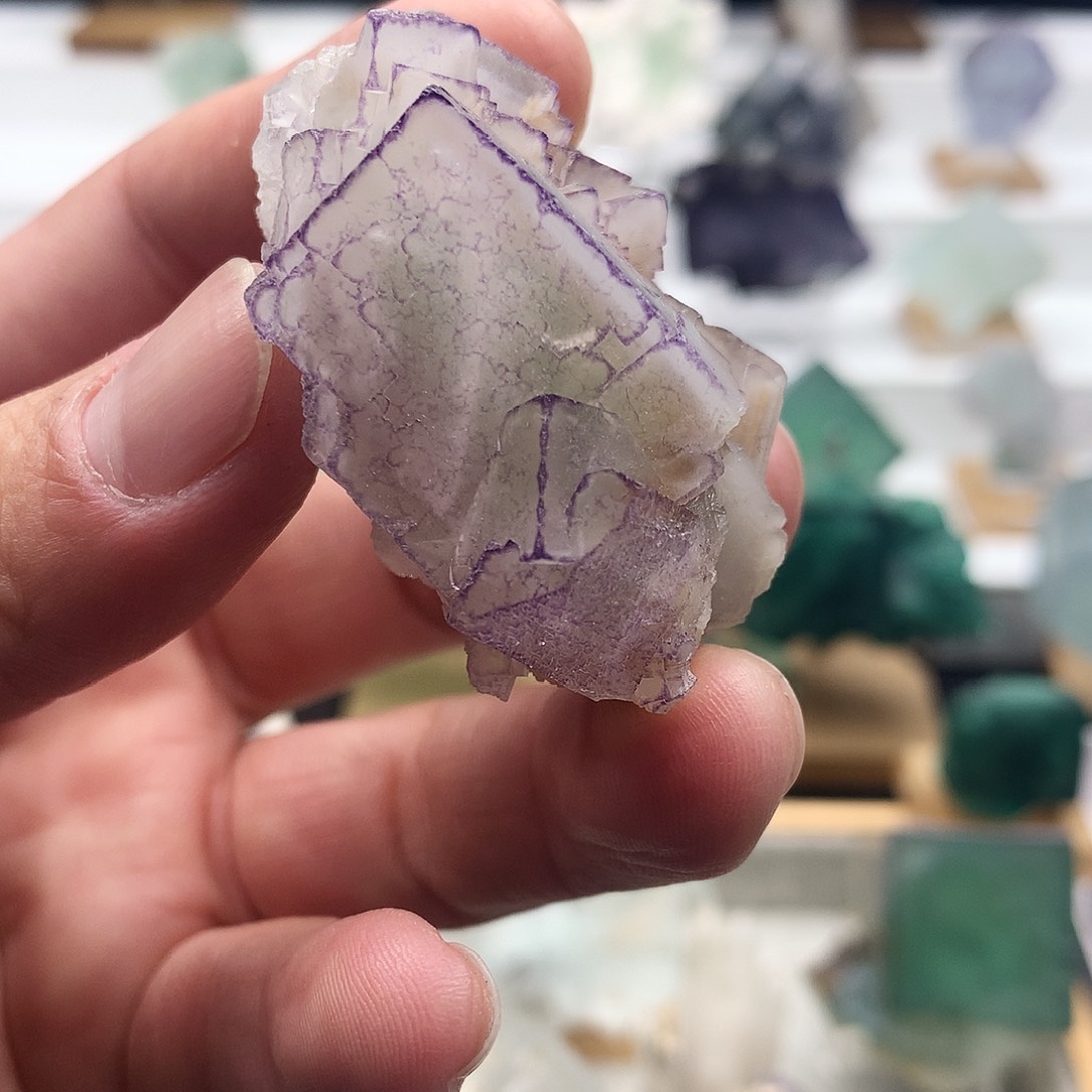 石材贵州紫边萤石