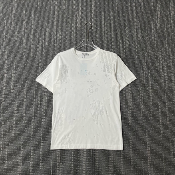 99新 DIOR/迪奥 纯色小镂空短袖/尺码XS/8287
