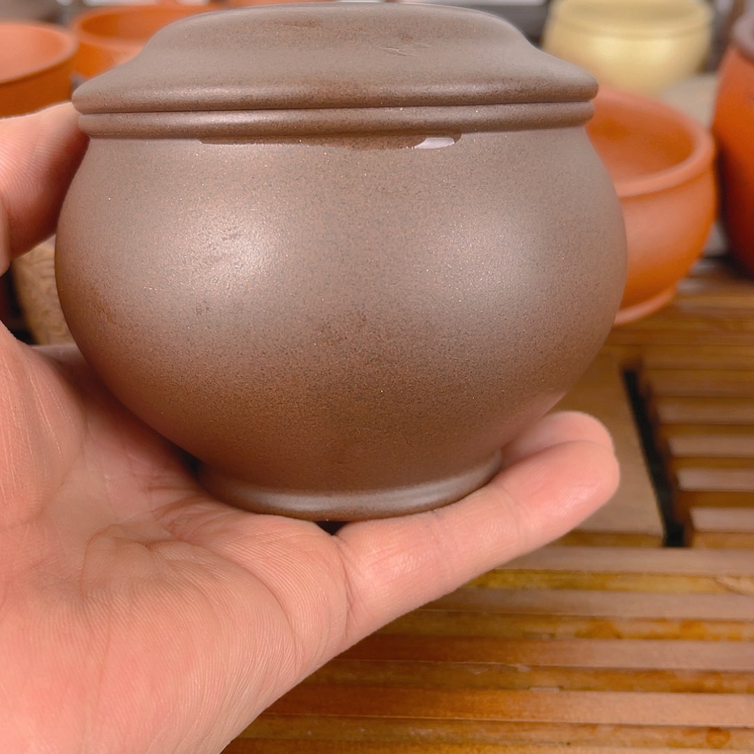 紫砂茶杯紫砂茶叶罐2两