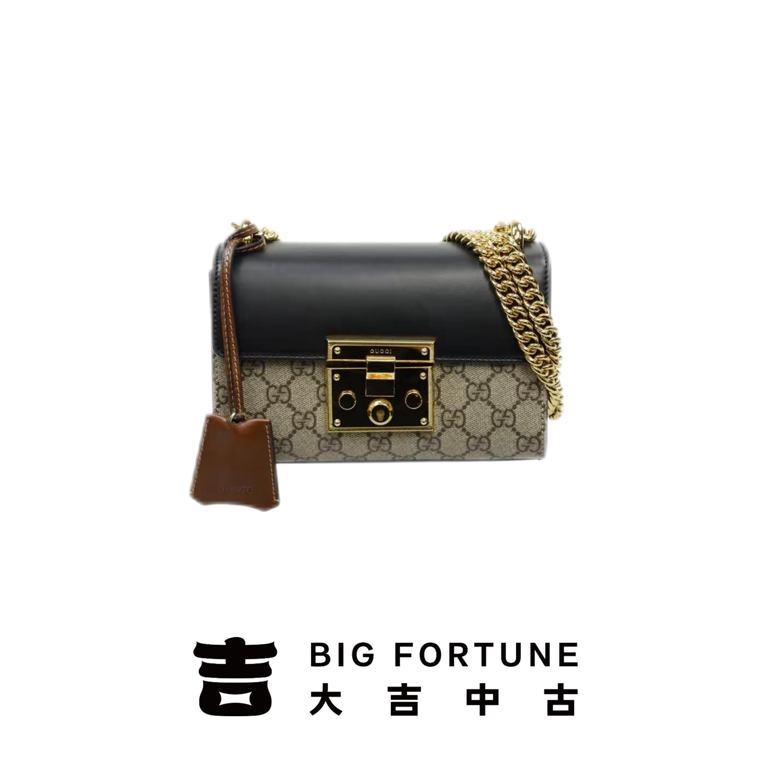 95新 GUCCI/古驰 大吉中古/sh/padlock月光宝盒小号单肩包