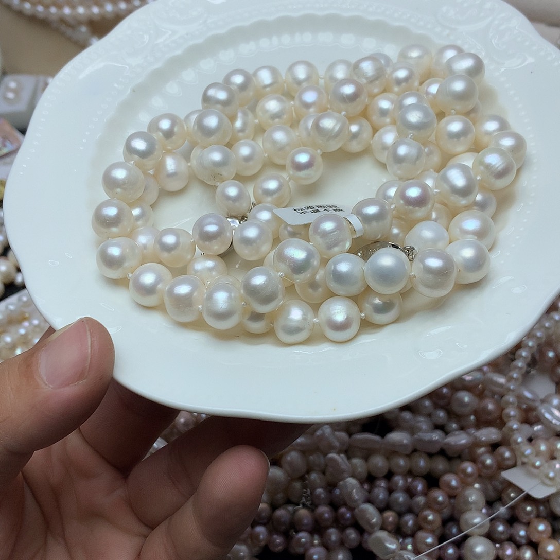 淡水珍珠10-11未镶嵌x30项链