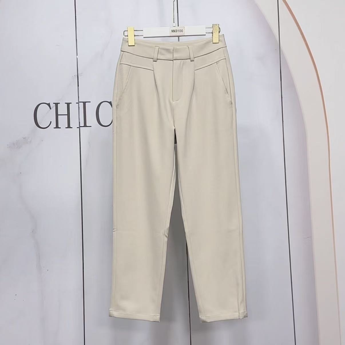 【杭州•意法】NN3100-时尚女装设计感休闲裤显瘦洋气百搭