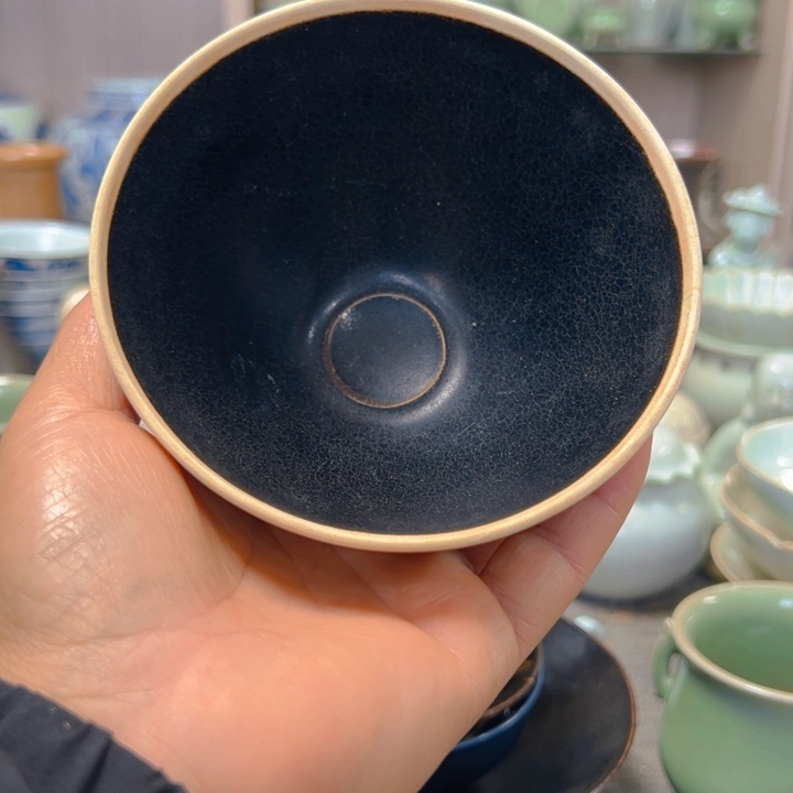 盖碗回**天吉州窑盏完整不包邮