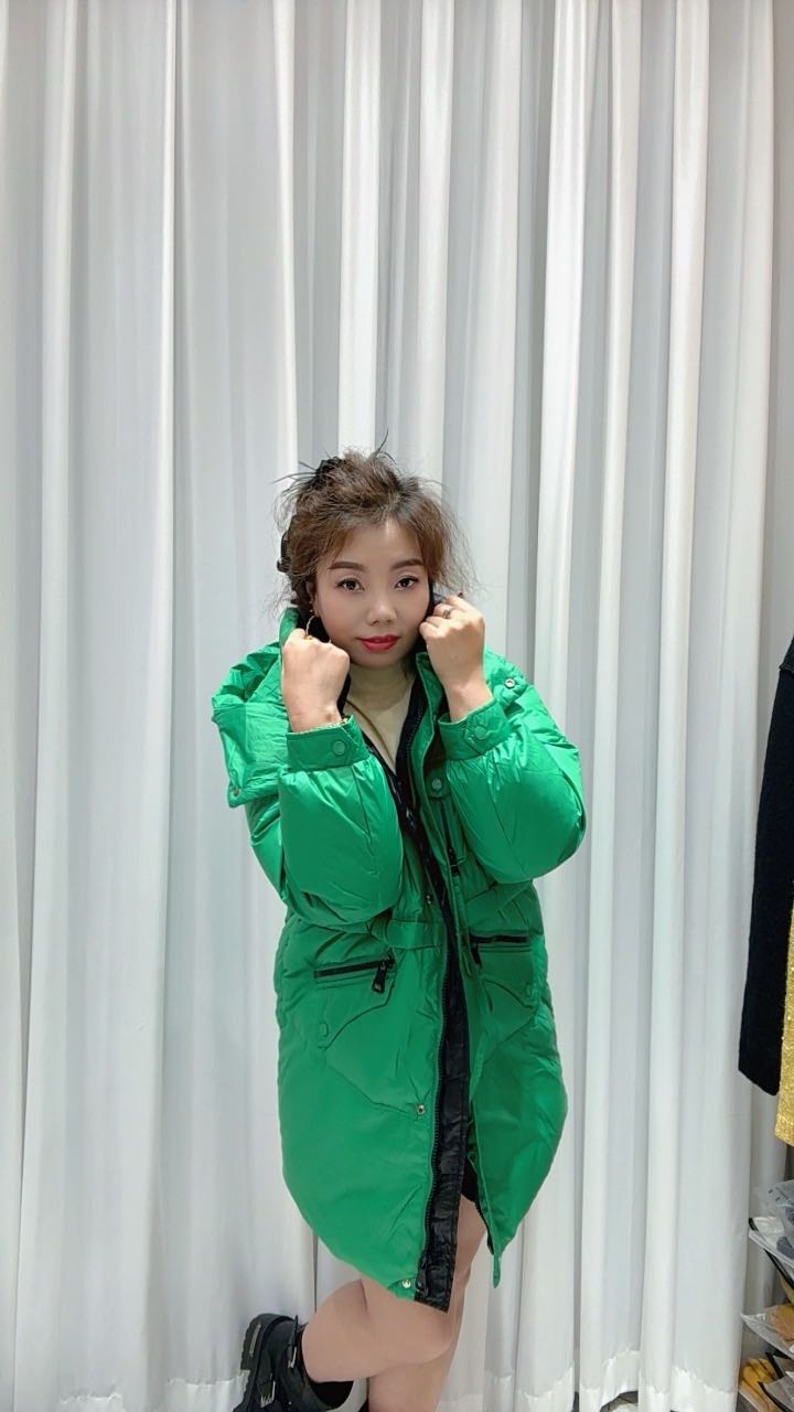 长袖厚款连帽常规款女插肩袖棉衣休闲秋冬百搭冬季