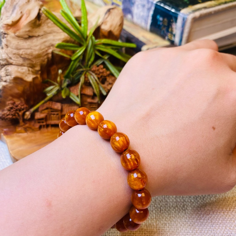 J3Q0785-无礼盒精品金丝楠手串