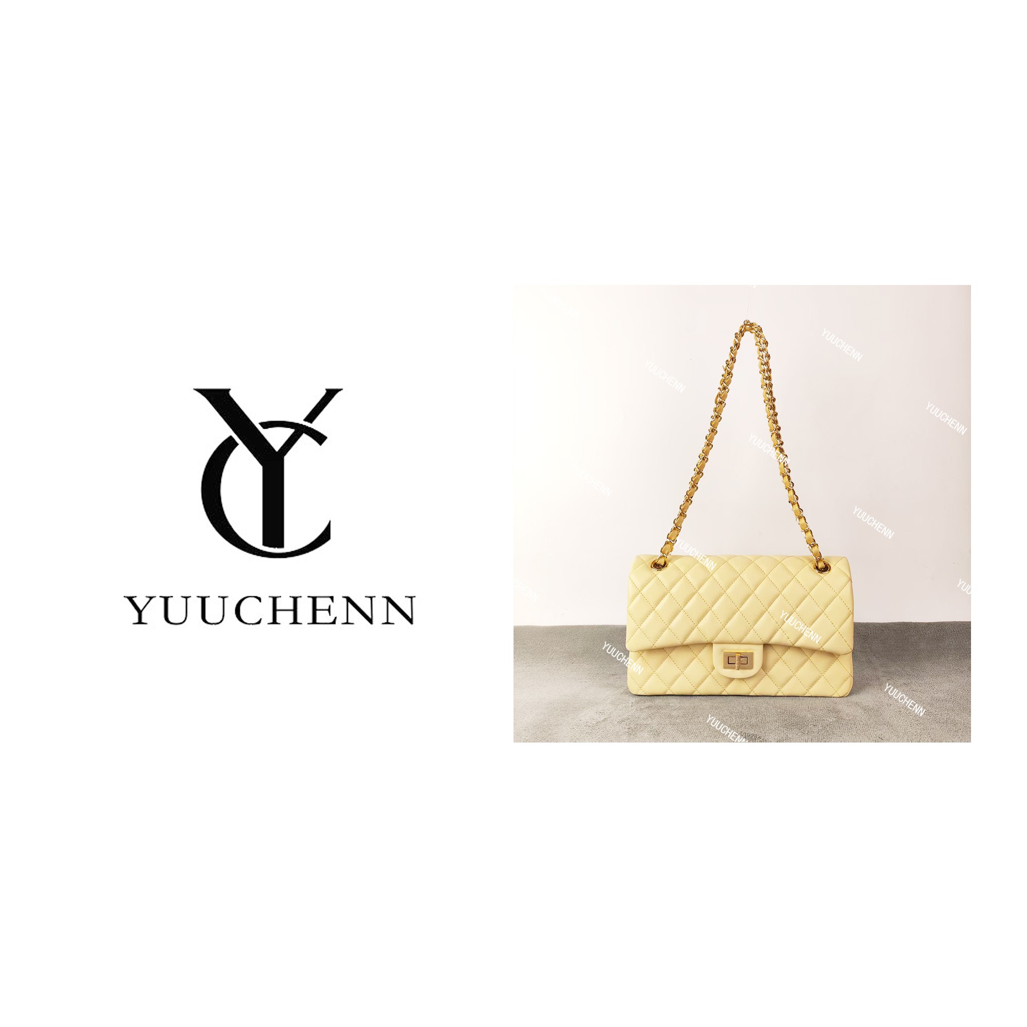 YUUCHENN/25cm原创设计高定真皮包 HH5628