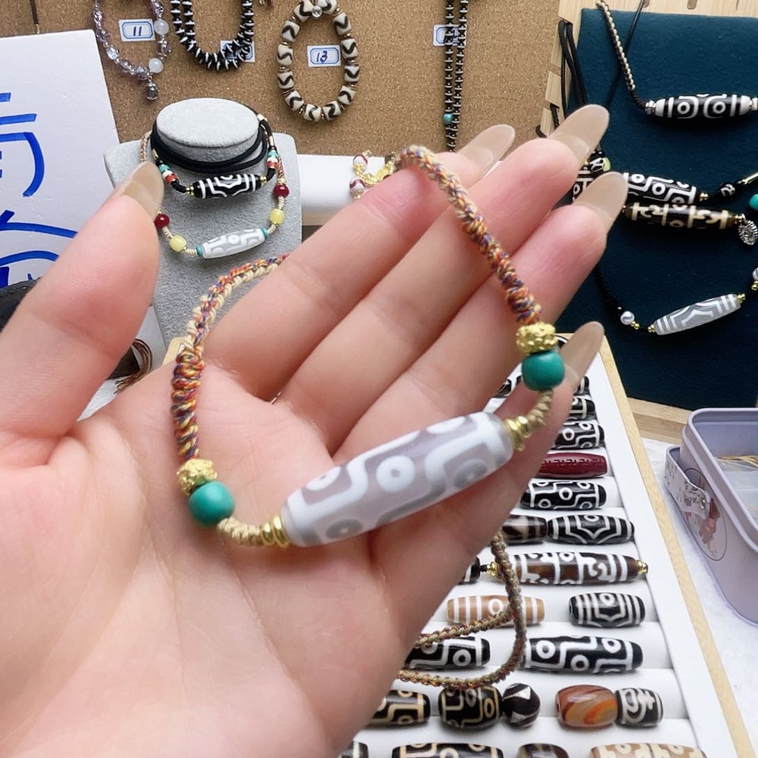 玛瑙/玉髓颈饰合金