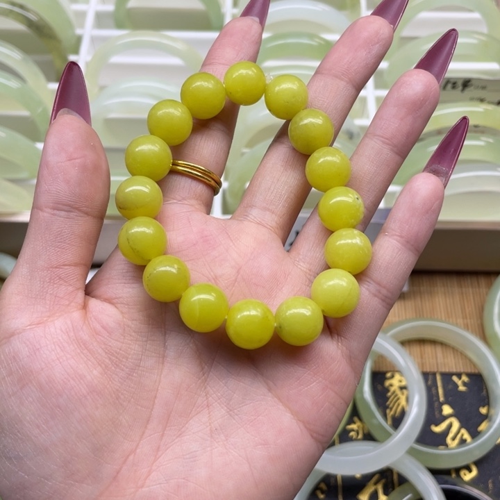 蛇纹石玉手镯未镶嵌飞*