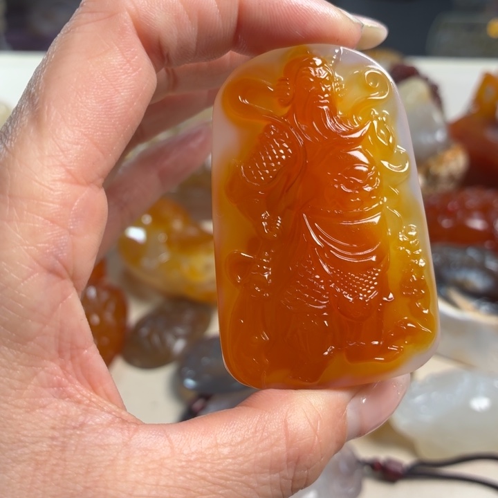 玛瑙/玉髓未镶嵌吊坠(不含链)