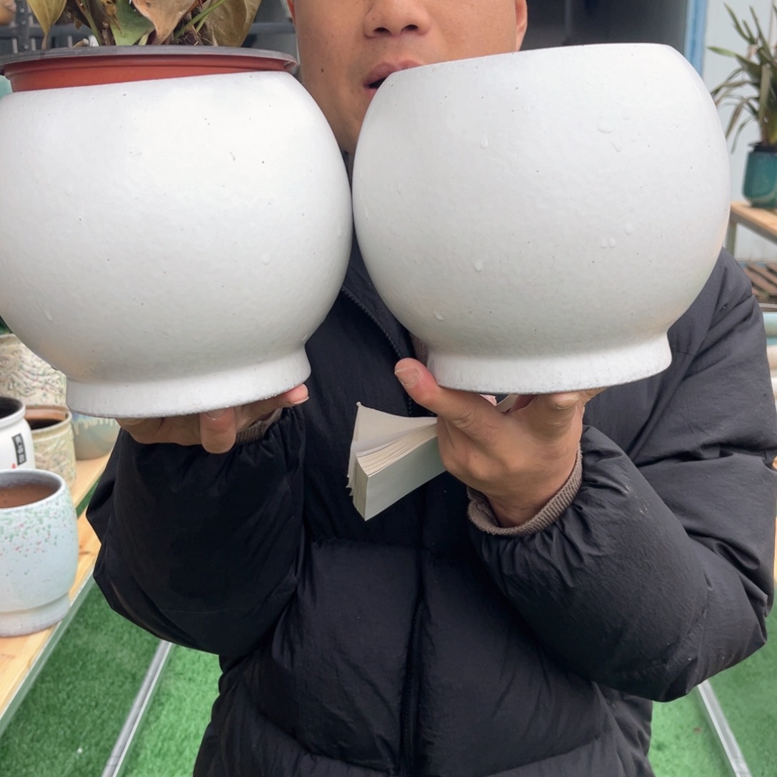 红陶杨杨花盆0215-1019