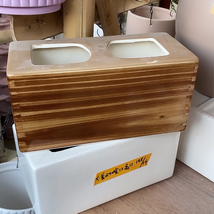 摆件陶陶盆有孔 瑕疵介意勿拍