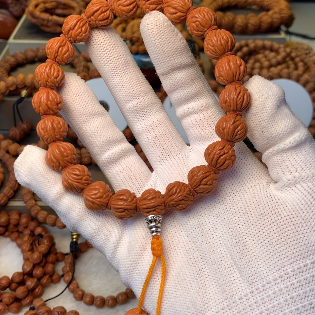 桃核手串秦岭龙纹