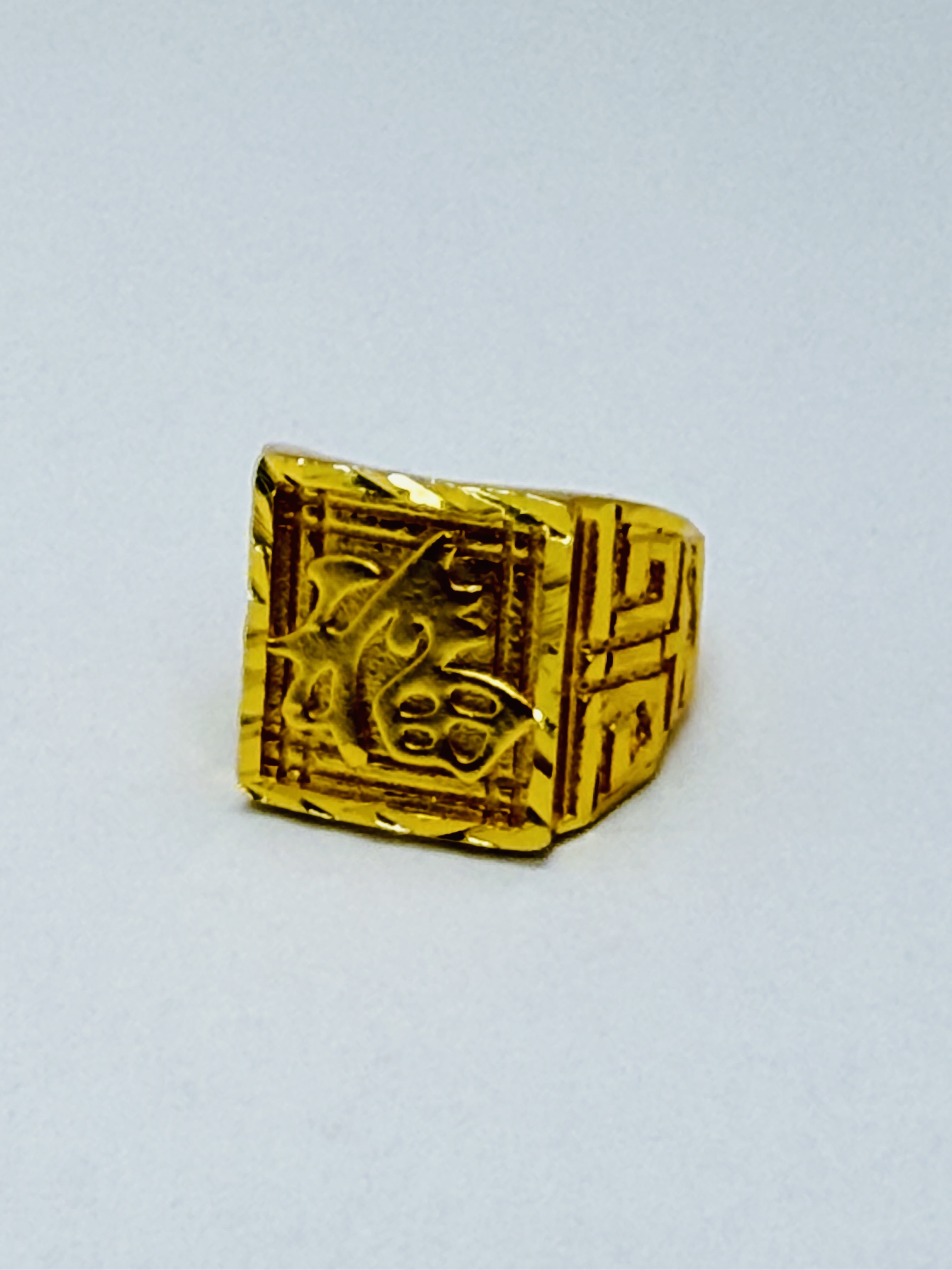 卉  k019 源头高奢时尚首饰 有礼盒  福字大板戒