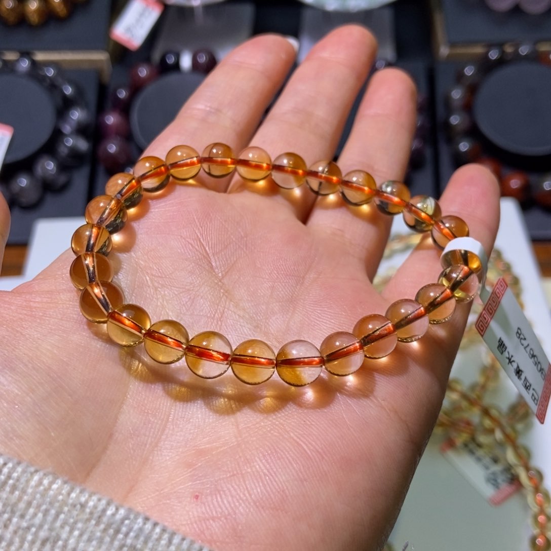 水晶手串未镶嵌临*7黄水