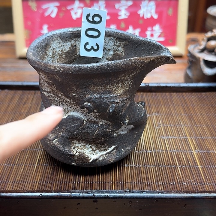 纯手工制作粗陶茶具