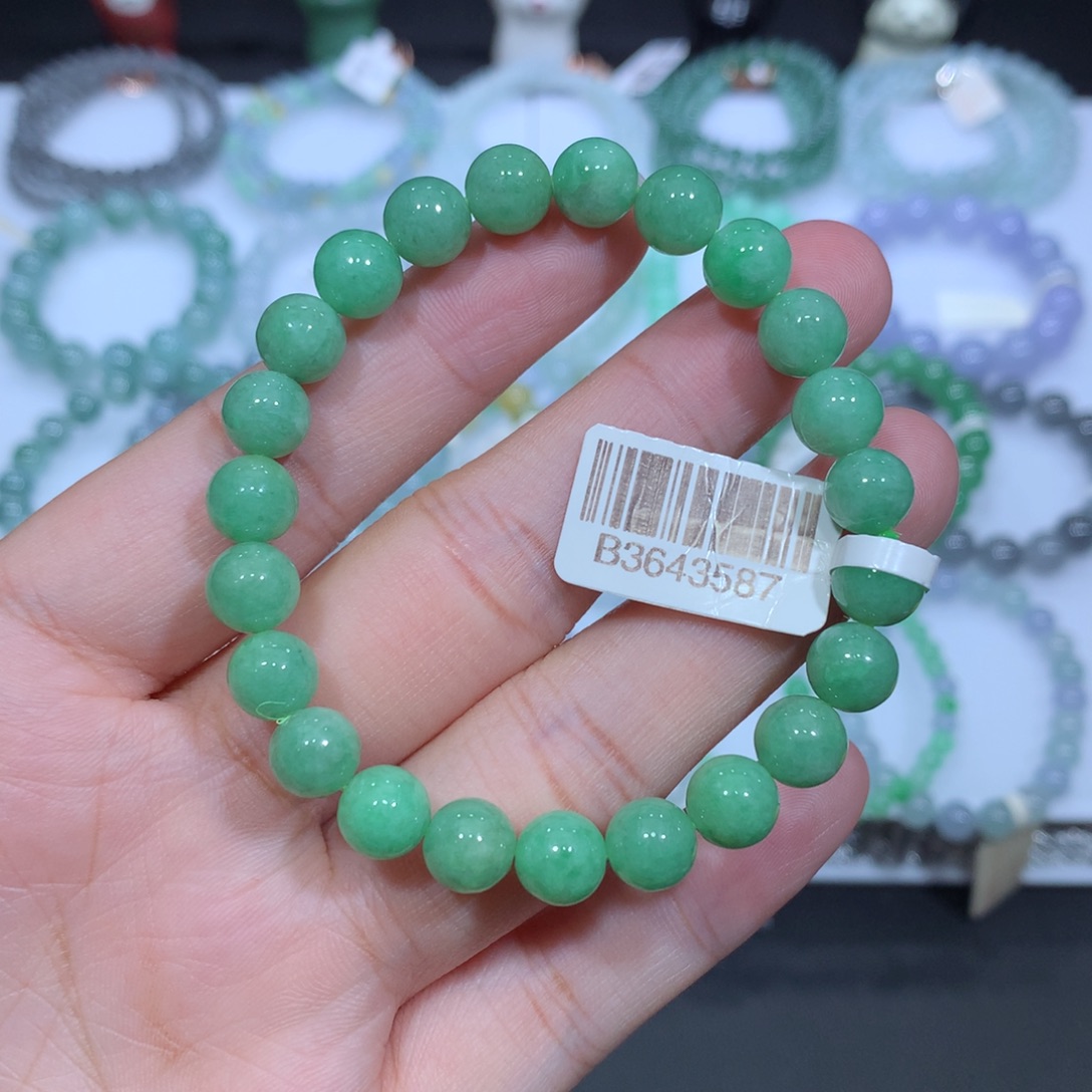 未镶嵌手串翡翠天然