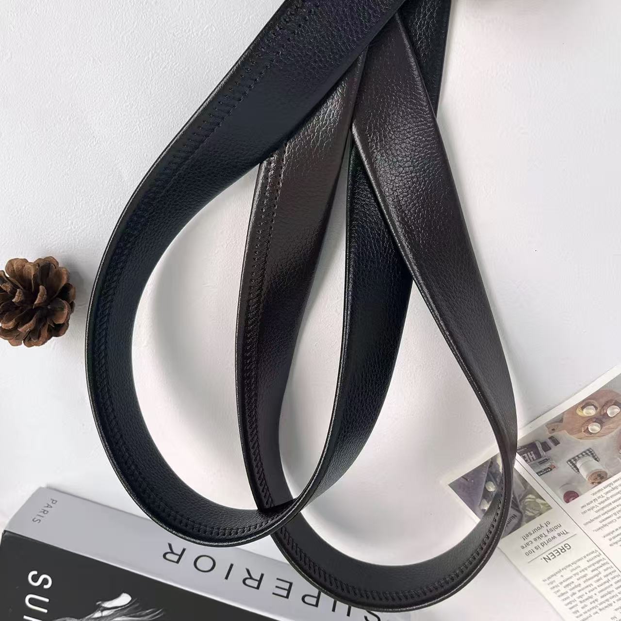 不带扣头 男士皮带身