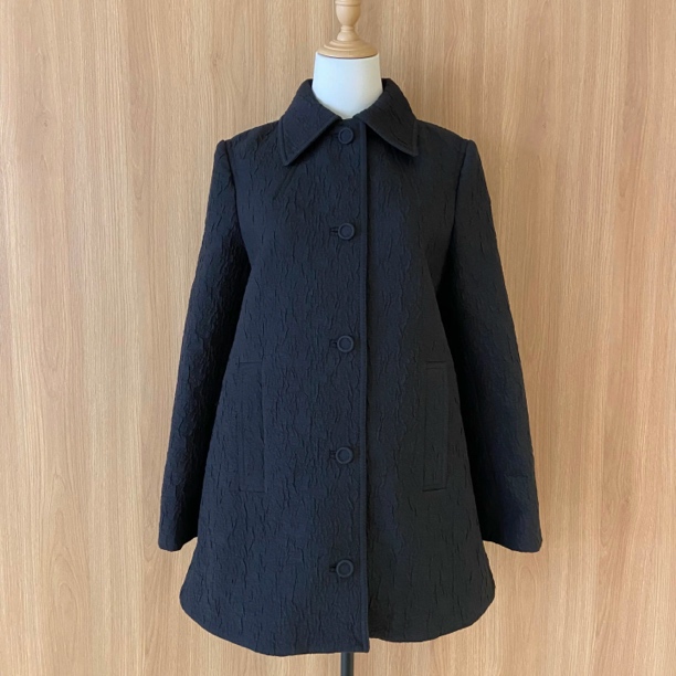 99新 GUCCI/古驰 黑色立体纹外套 42码 /12期/81768161/代卖服务