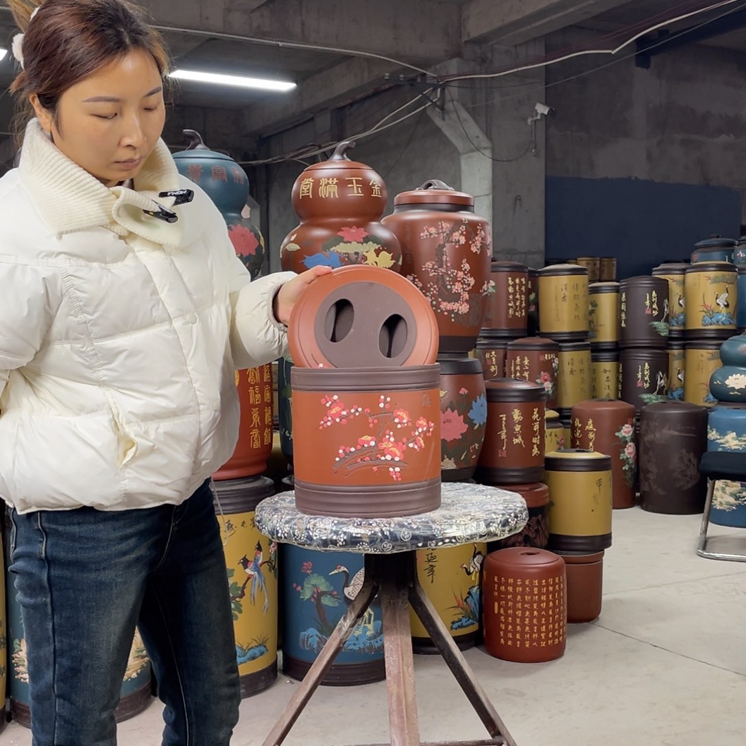 宜兴原矿紫砂茶叶罐