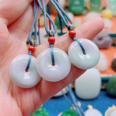 翡翠颈饰未镶嵌多样性发货一件