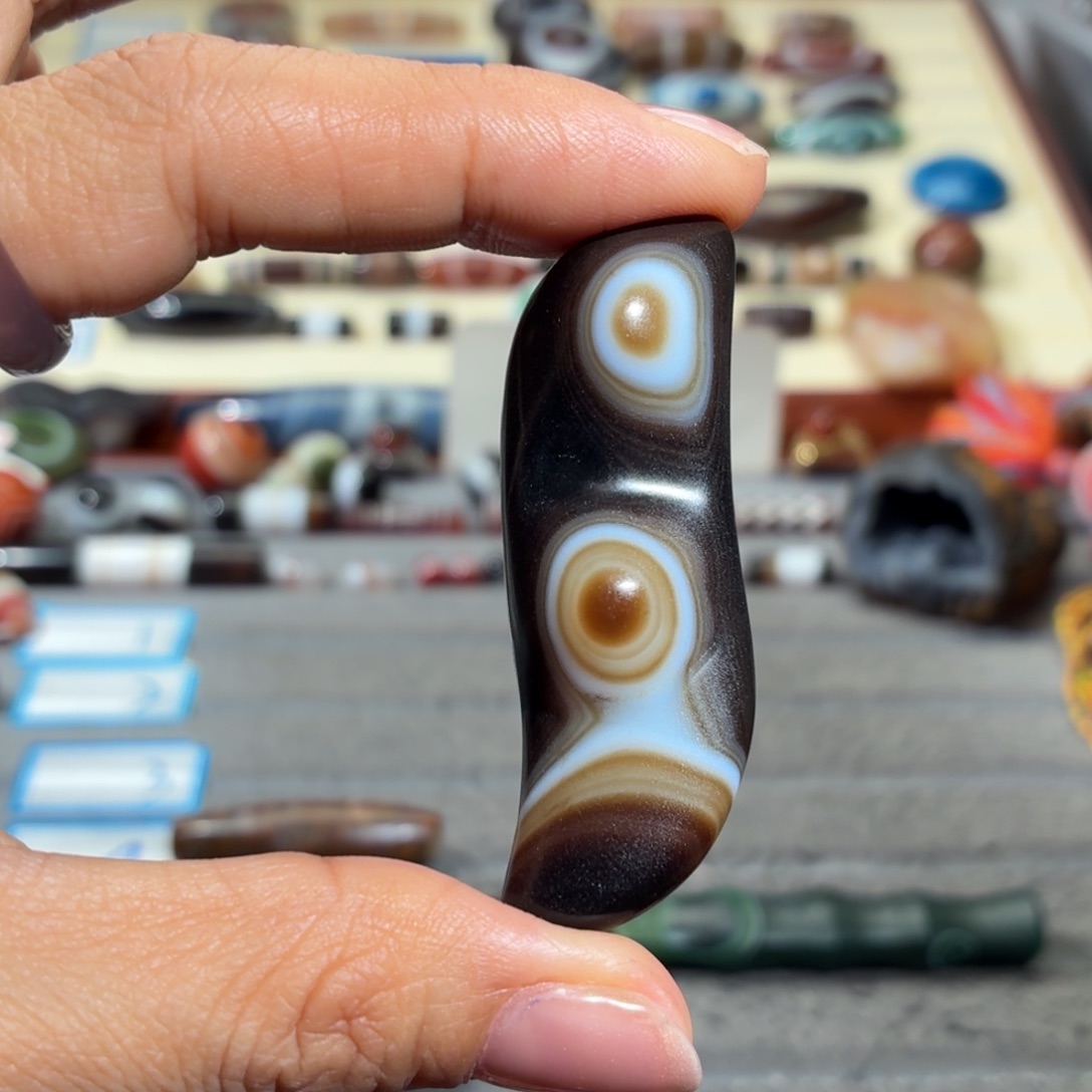 冬***呆玛瑙/玉髓合金颈饰