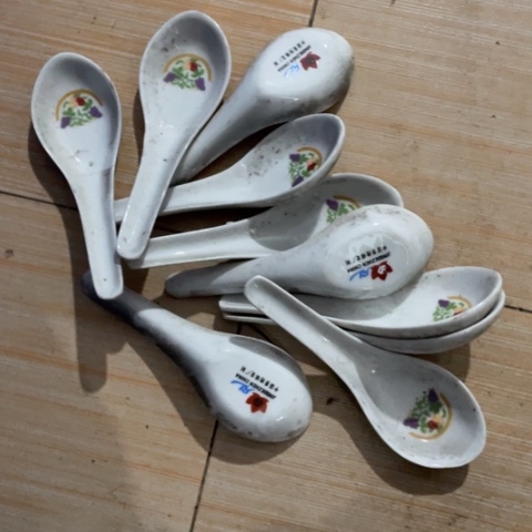 景德镇红叶陶瓷微瑕勺子10个