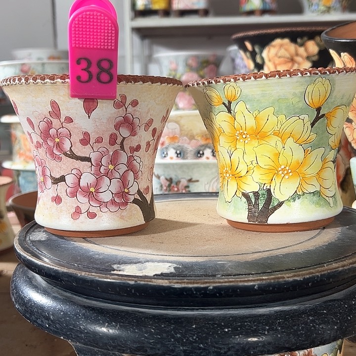 满39.9包邮景德镇手绘花盆