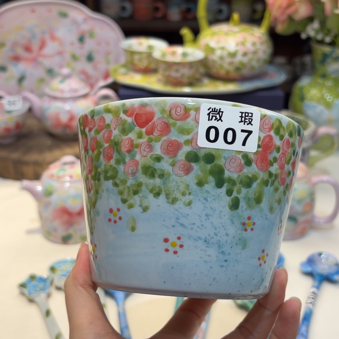 景德镇手绘高温釉下彩陶瓷茶具
