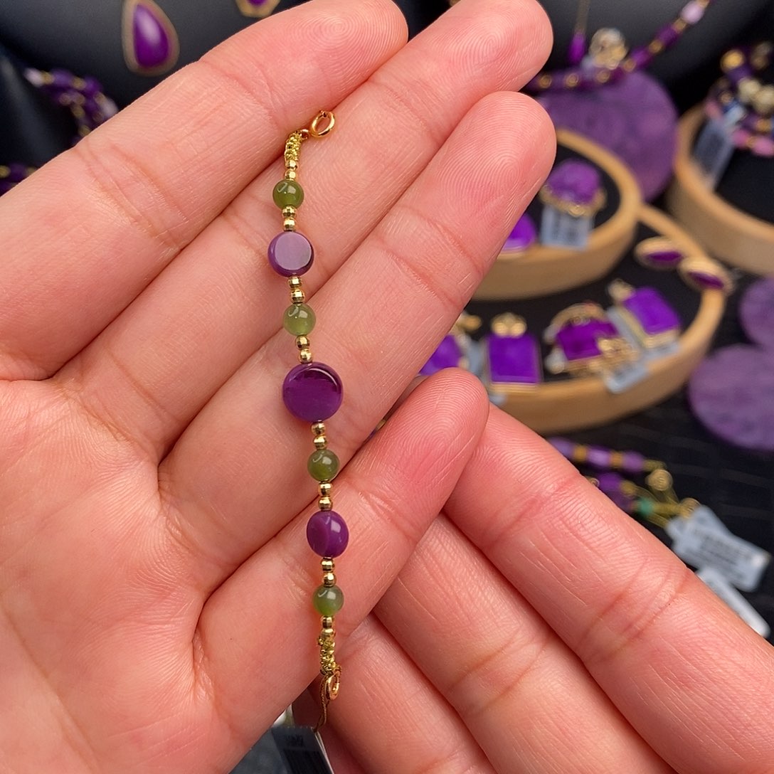 苏纪石（舒俱来）延长链18K金镶嵌