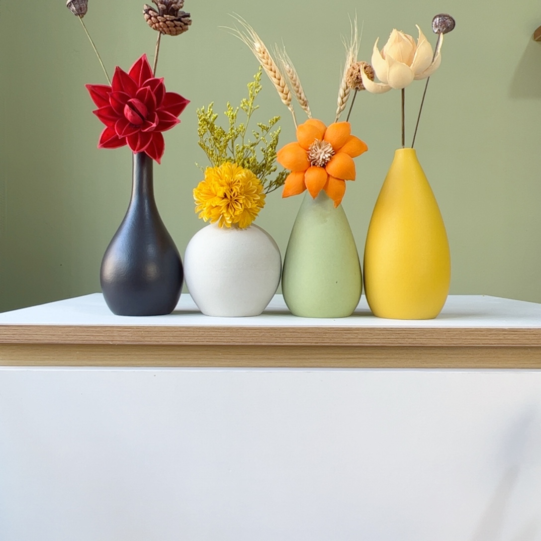 陶瓷花瓶陶瓷花瓶带花高度20-30厘米左右