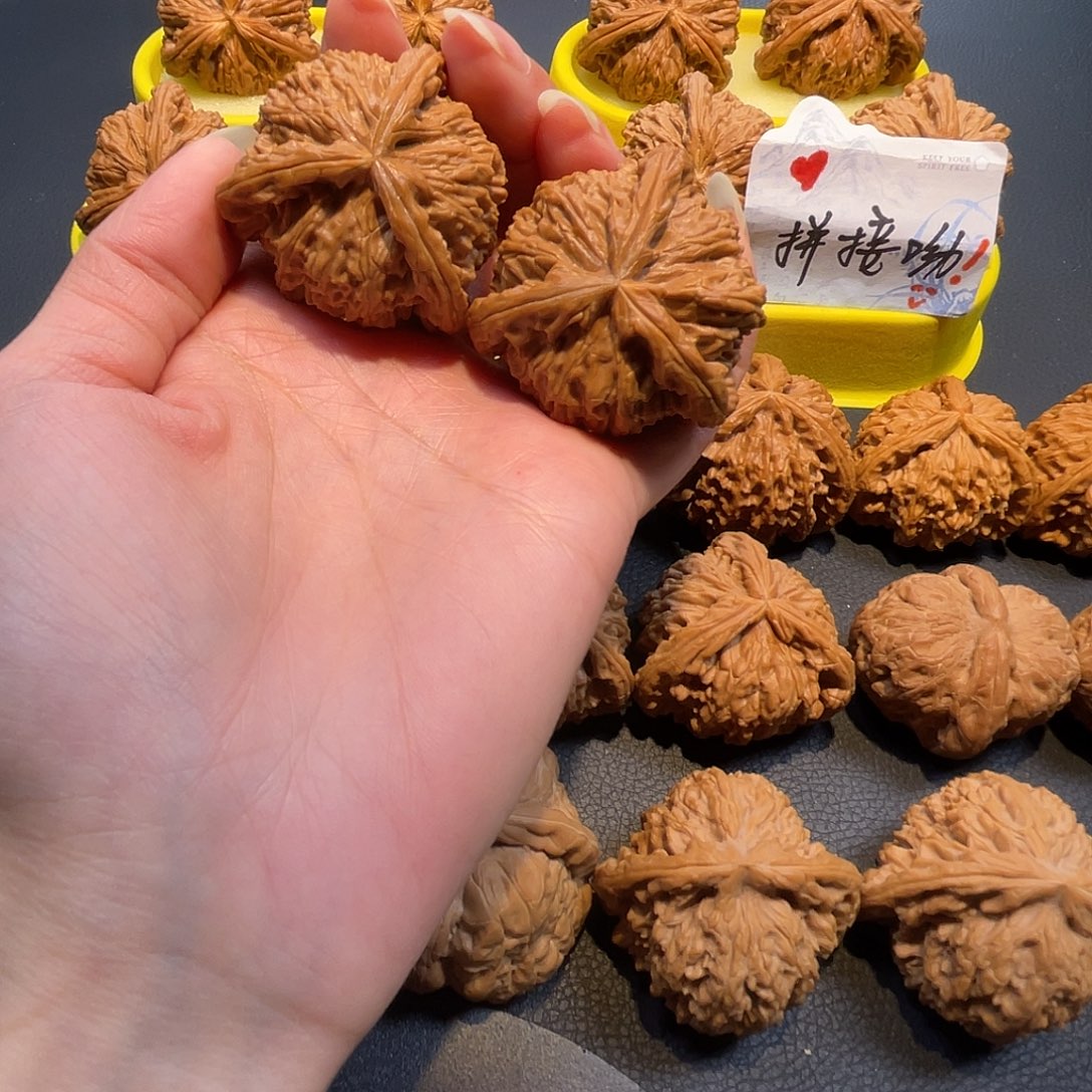 吊坠文玩核桃43尺大白奔拼接