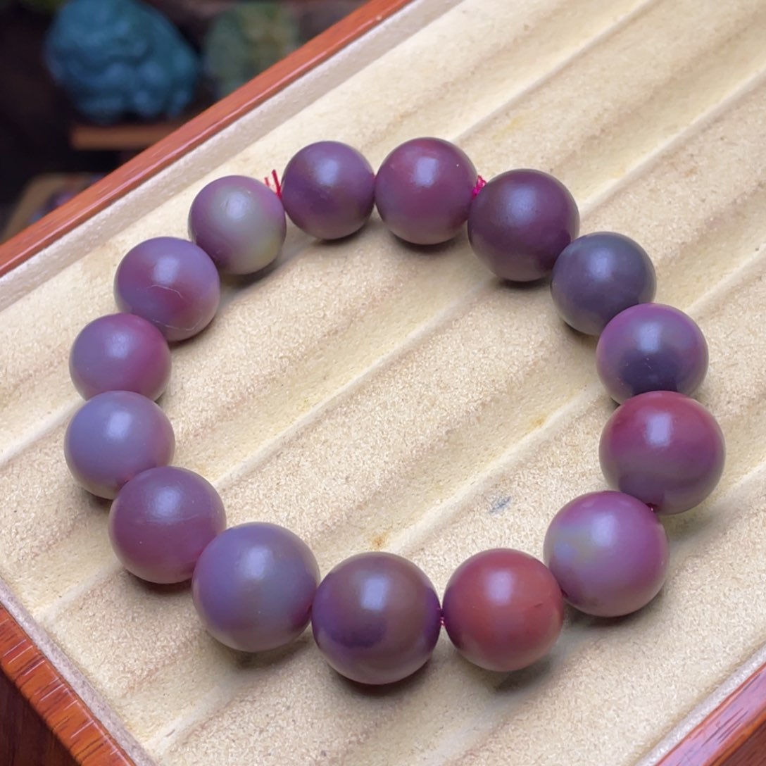 玛瑙/玉髓珠宝半成品未镶嵌如**…盐源玛瑙紫色手串