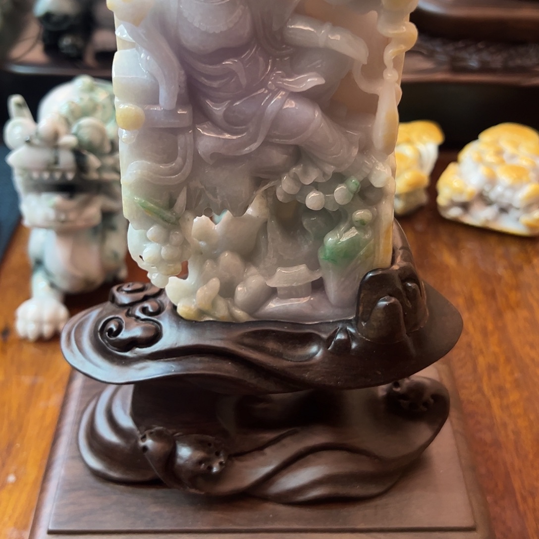 翡翠未镶嵌挂件翡翠摆件