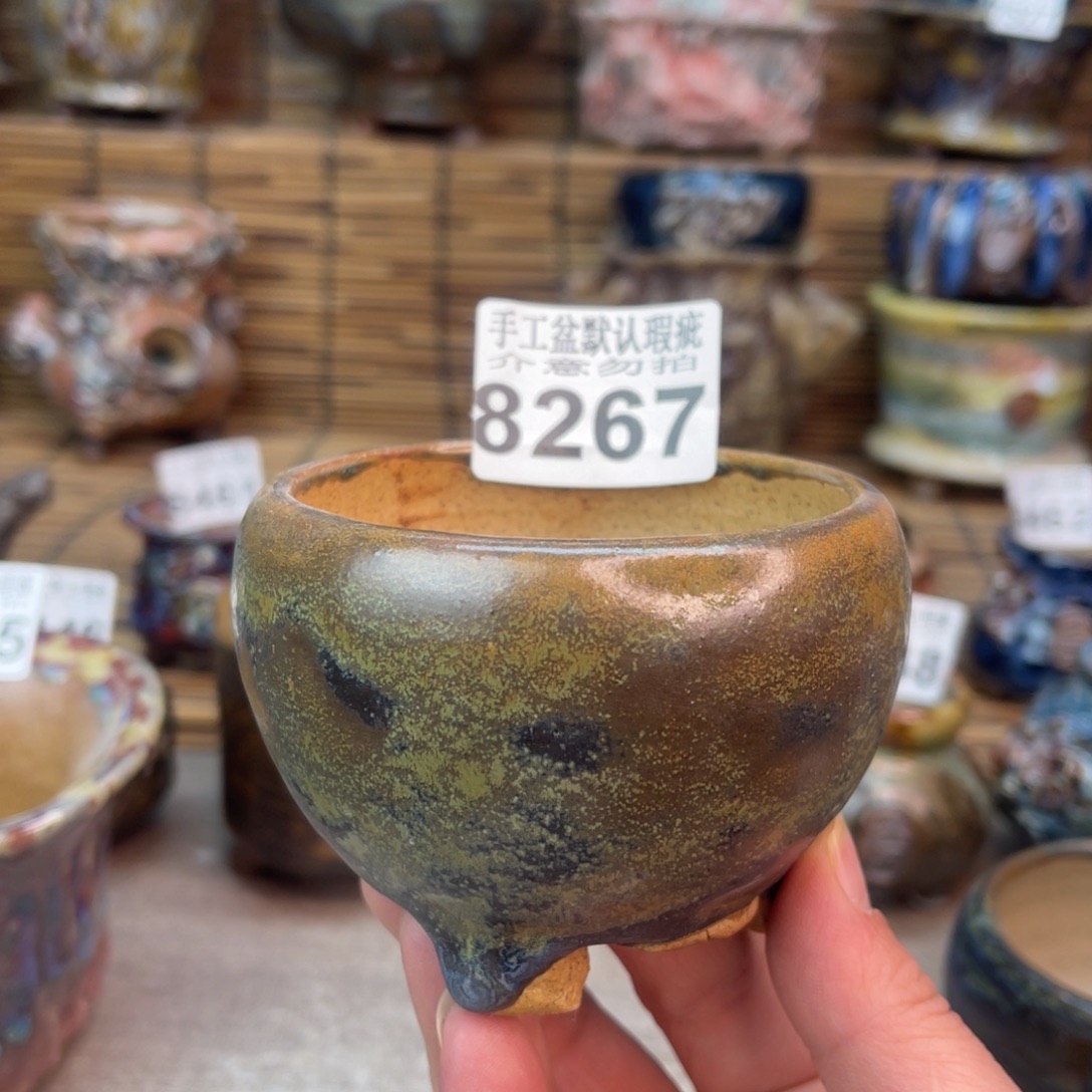 手工花盆默认瑕疵完美者勿拍