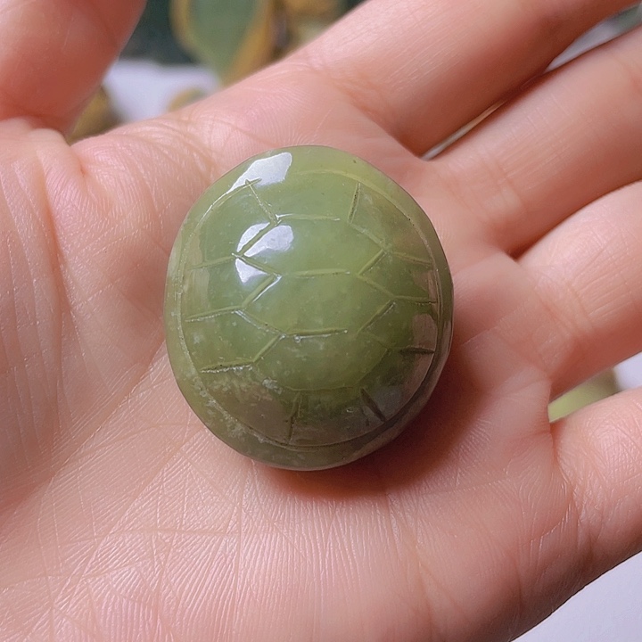 和田玉手把件未镶嵌