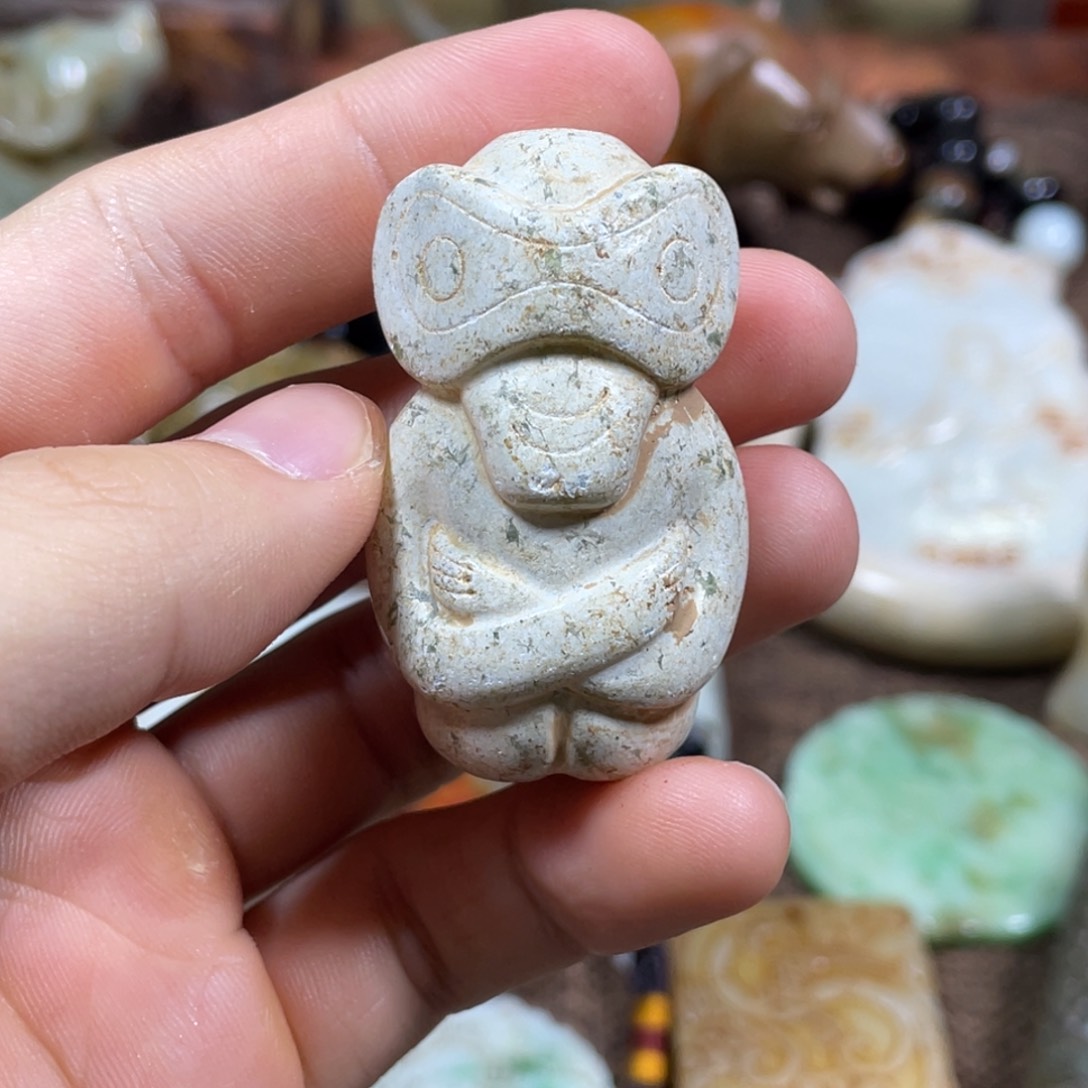 和田玉未镶嵌吊坠(不含链)