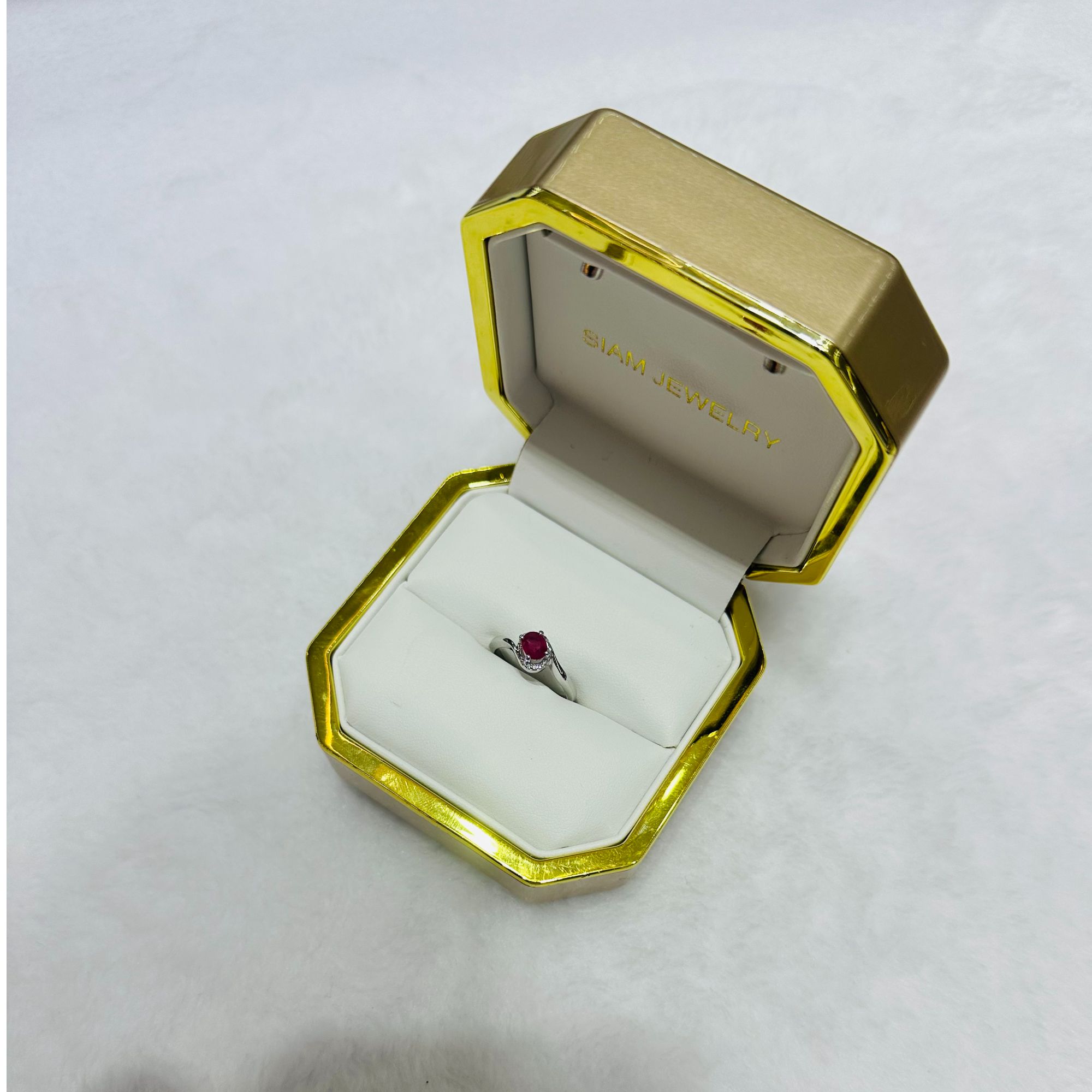 【暹罗珠宝】天然红宝石戒指HBSJZ-VR-R4.5X5.5 2021