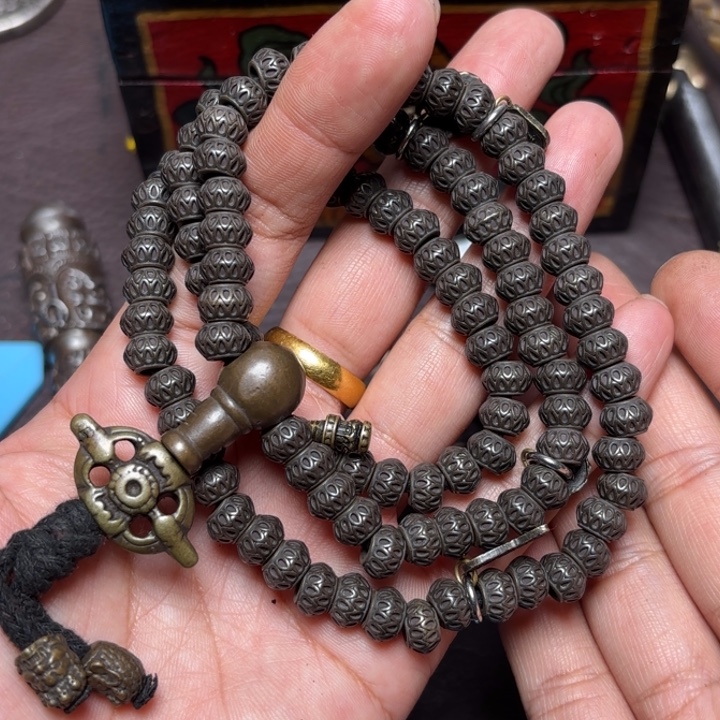 玻璃颈饰藏传喜马拉雅