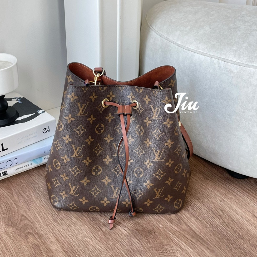 99新 LouisVuitton/路易威登 焦糖色水桶包芯片款 cg6-0191