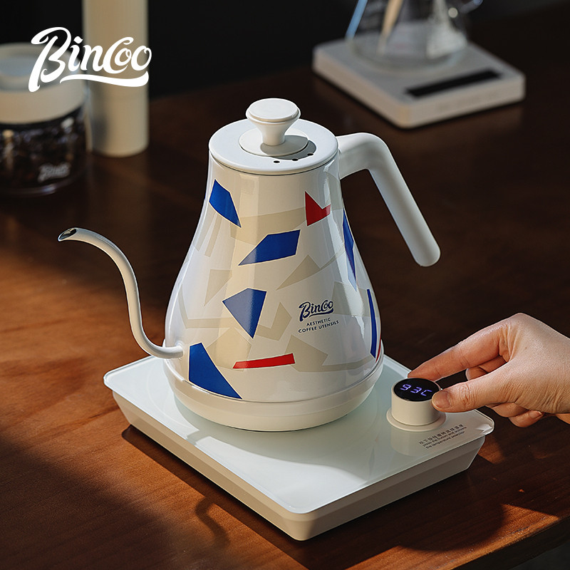 手冲咖啡壶家用智能温控壶恒温电热烧水不锈钢细嘴手冲壶