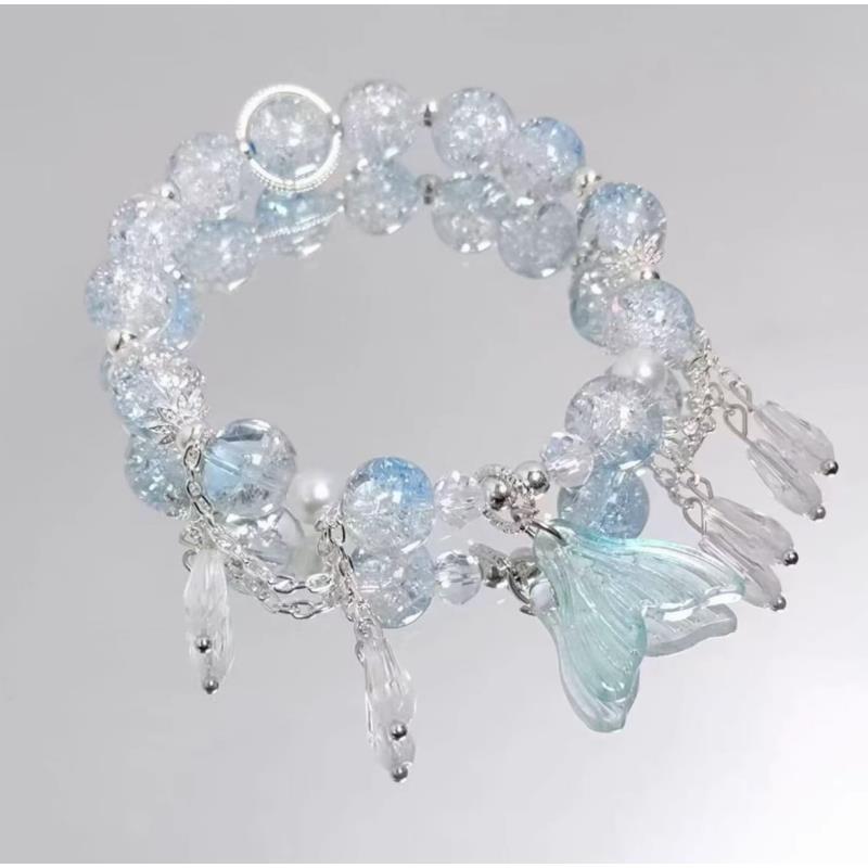 E004 鱼尾水晶手链