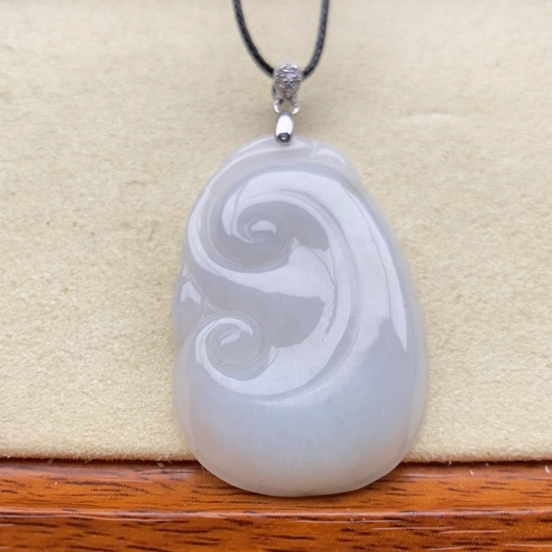 翡翠银S925镶嵌颈饰吊坠6