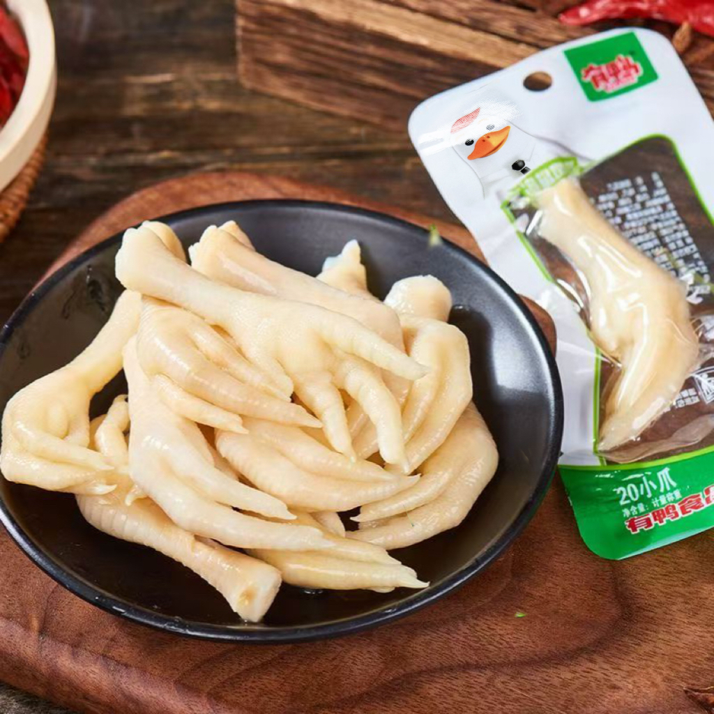 泡椒味多味鸡爪开胃香辣追剧小零食开袋即食