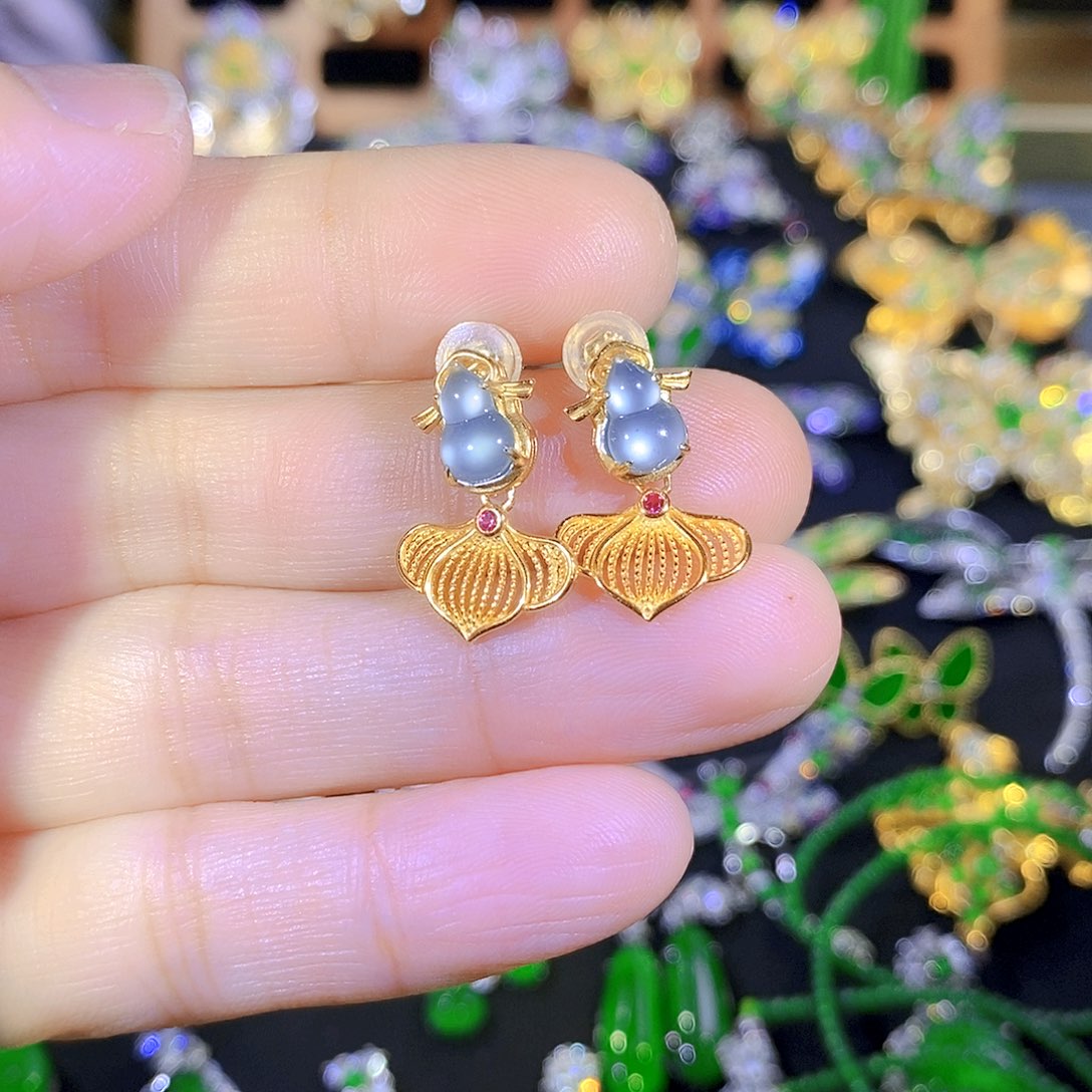 吊坠(不含链)银S925镶嵌翡翠