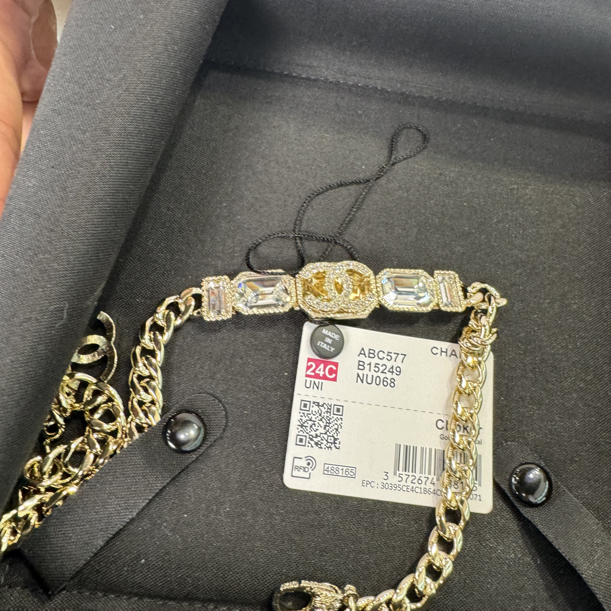 99新 Chanel/香奈儿 chanel满钻24C项链