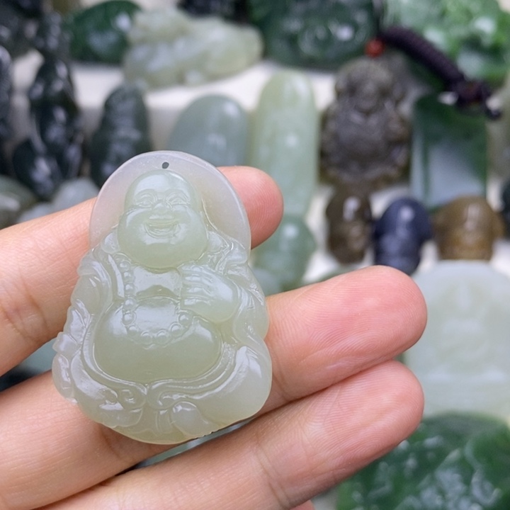 和田玉未镶嵌挂件