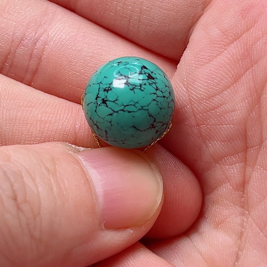 绿松石14.4圆珠未镶嵌